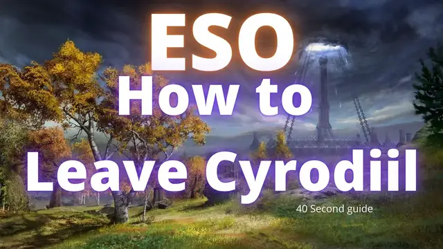 'Video thumbnail for ESO How to leave Cyrodiil/PvP [40 second visual guide]'