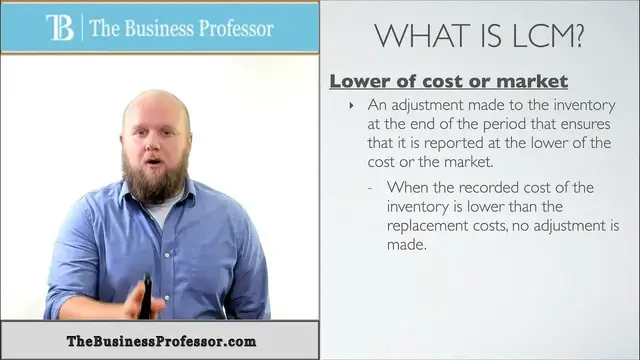 'Video thumbnail for Lower of Cost or Market Inventory Adjustment'