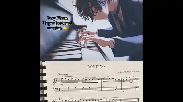 'Video thumbnail for Rondino, Jean Philippe Rameau, Unprofessional Piano Play'