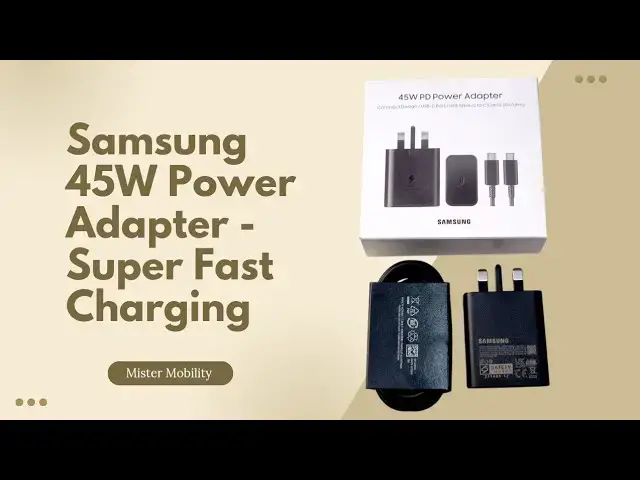 'Video thumbnail for Samsung 45 Watt Charger Adapter and 5A Cable For Super Fast Charging 2.0'