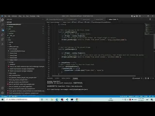 'Video thumbnail for how to post message between iframe popup window and parent window using javascript'