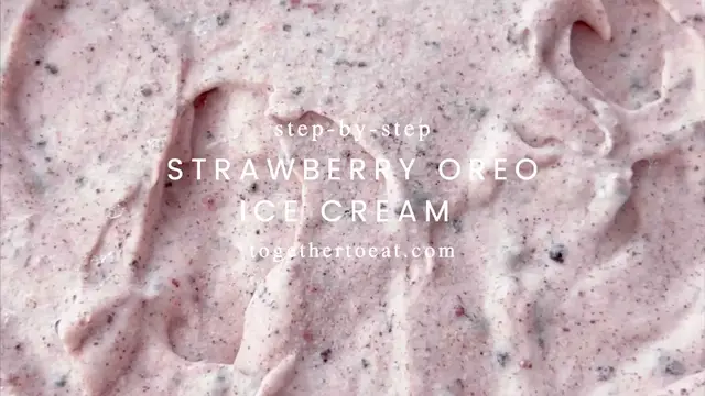 'Video thumbnail for Strawberry Oreo Ice Cream'