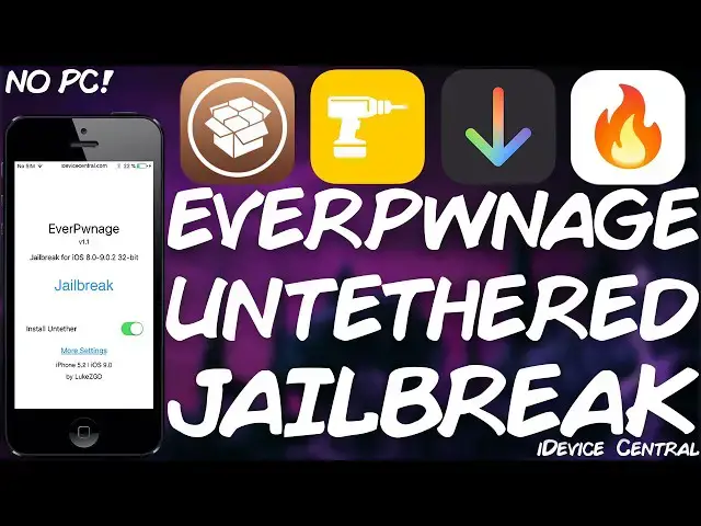 'Video thumbnail for EverPwnage UNTETHERED JAILBREAK v1.1.1 RELEASED With Cydia / Tweaks - NO PC (Legacy Tool)'