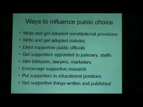 'Video thumbnail for Public Choice and Section 1706 2010/02/22'