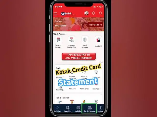 'Video thumbnail for Kotak Credit Card Statement #kotakcreditcard #kotak #हिंदी'