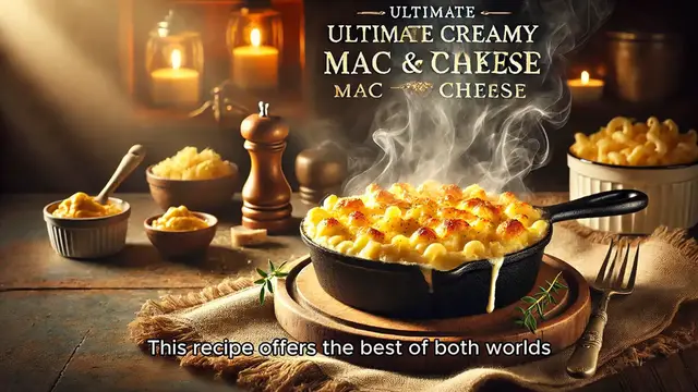 'Video thumbnail for Ultimate Creamy and Baked Mac and Chees'