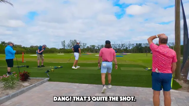 'Video thumbnail for Can the LONGEST Driver in the WORLD beat 2 average golfers?'
