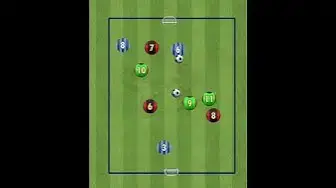 'Video thumbnail for 3 team keep away soccer spacing drill'