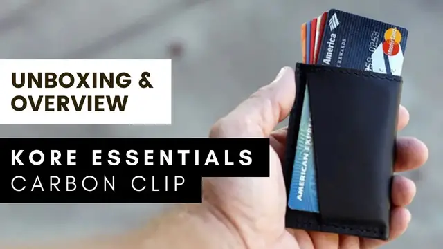 'Video thumbnail for KORE Carbon Fiber Wallet [Unboxing & Overview]'