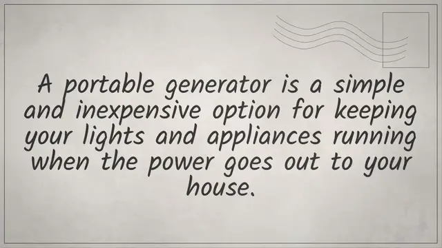'Video thumbnail for How to Connect a Generator to Your Home'