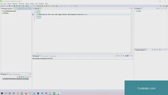 'Video thumbnail for Design Header and footer in Java web project'