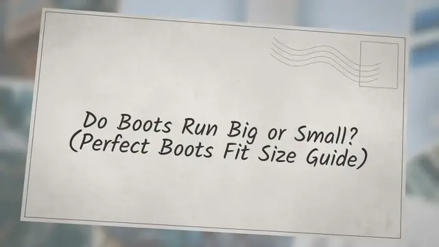'Video thumbnail for Do Boots Run Big or Small? (Perfect Boots Fit Size Guide) | Work Gearz'