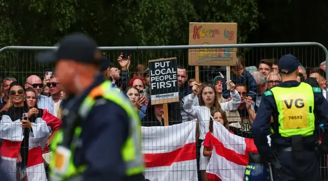 'Video thumbnail for UK anti-migrant protests erupt after asylum seeker assault charged with sexual assault'