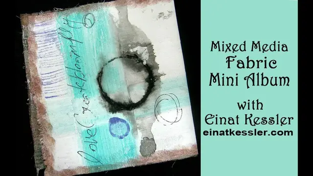 'Video thumbnail for No Sew Mixed Media Fabric Mini Album'