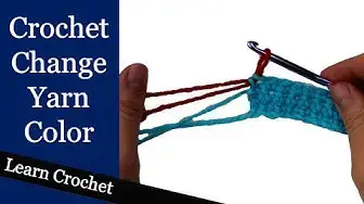 'Video thumbnail for Correct Way to Change Yarn Color in Crochet: Beginner Course: Lesson #7'