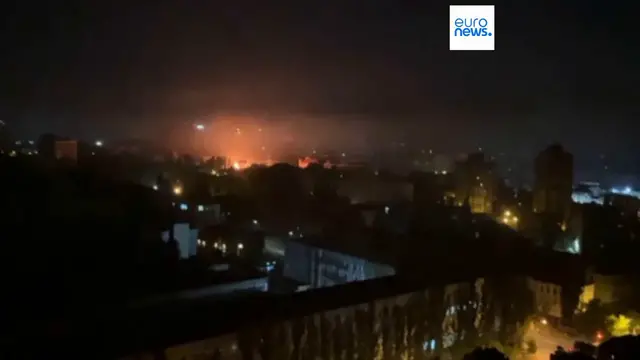 'Video thumbnail for Russia's mass missile and drone attack on Kyiv injures at least 10'