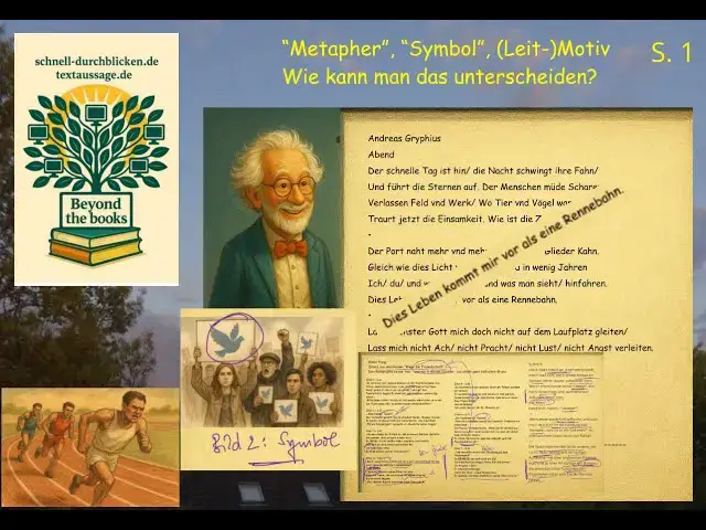 'Video thumbnail for Rennbahn=Metapher, Taube=Symbol oder (Leit-)Motiv - einfach erklärt + Mitglieds-Ausweis für ChatGPT'
