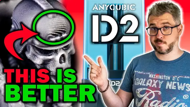 'Video thumbnail for What is a DLP 3D Printer - Anycubic Photon D2 Review for Miniature Printers & Painters'