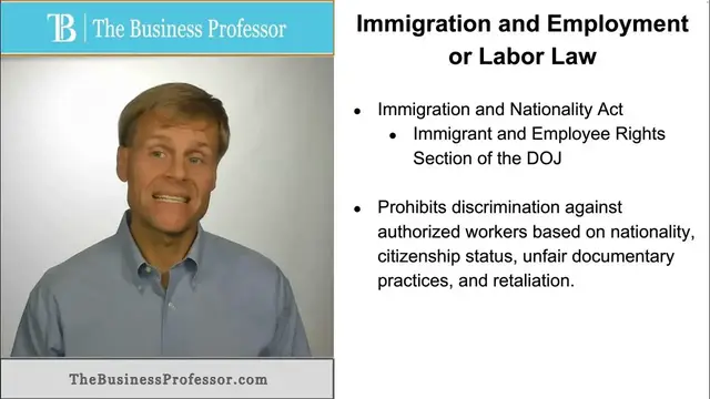 'Video thumbnail for Immigration and Employment of Labor Laws'