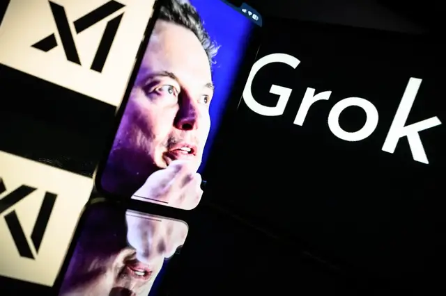 'Video thumbnail for Musk’s AI firm deletes offensive Grok posts after bot praises Hitler'