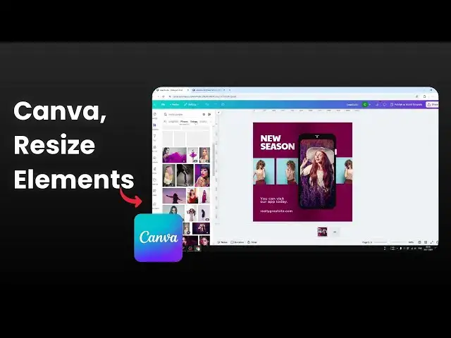 'Video thumbnail for How to Resize Elements in Canva Without Adjusting Aspect Ratio'