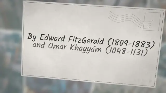 'Video thumbnail for Rubáiyát of Omar Khayyám: a Study Guide'