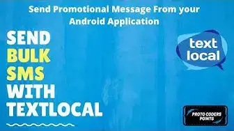 'Video thumbnail for Android App development to send SMS using text local an SMS GATEWAY || with source code'