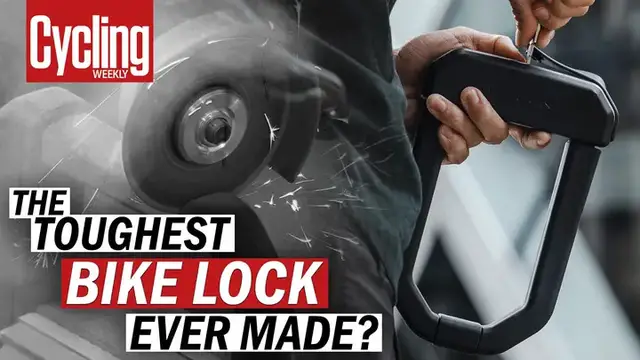 'Video thumbnail for Angle Grinder Resistant Bike Lock'