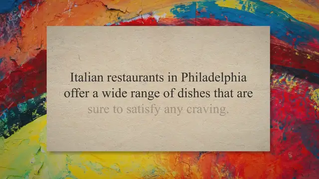 'Video thumbnail for Discovering the Best Italian Restaurants in Philadelphia'