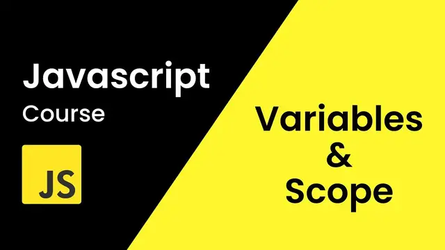 'Video thumbnail for JavaScript Variables and Scope _ JavaScript Tutorial for Beginners'