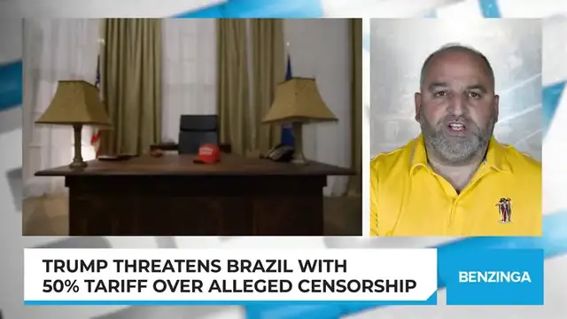 'Video thumbnail for Trump Threatens Brazil With 50% Tariff Over Alleged Censorship'