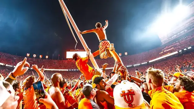 'Video thumbnail for Crazy Fan Field Storm Moments in College Football'