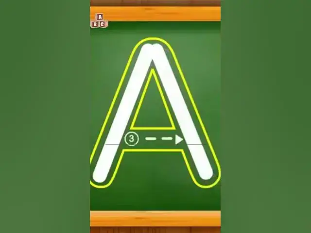 'Video thumbnail for Write ABC ALPHABET  for Children - Teaching Writing ABC for Preschool - Alphabet for Kids'