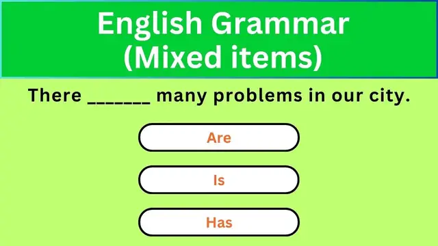 'Video thumbnail for English Grammar Practice ||  English Grammar (Mixed items) Part 2 || English Grammar Test'