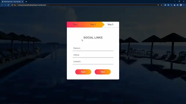 'Video thumbnail for How To Make Form (Multi-Step) Using HTML CSS & JS _ Create Form With HTML & CSS'