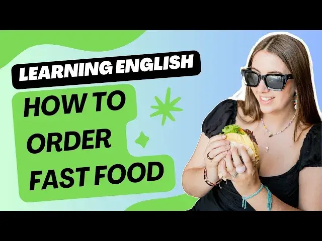 'Video thumbnail for How to order food at a fast food restaurant | Simple English Conversation Dialogues'