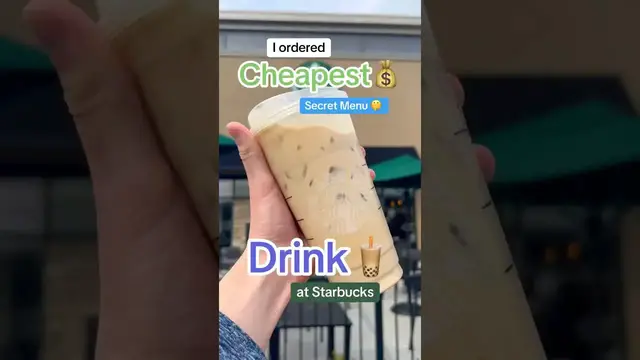 'Video thumbnail for I tested the Cheapest Secret Menu drink at Starbucks… ($2 Large Latte)'