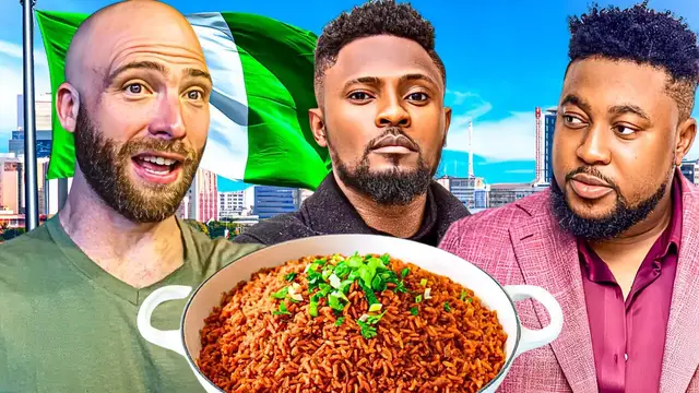 'Video thumbnail for This Is Nollywood in Nigeria! Nigerian Food With Baba Rex And Maurice Sam!'