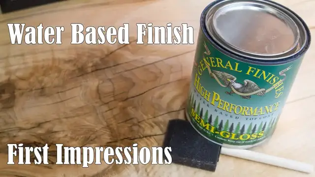 'Video thumbnail for Using a Water Based Finish for the First Time'