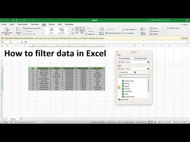 'Video thumbnail for Excel 365: Cách lọc dữ liệu trong Excel'