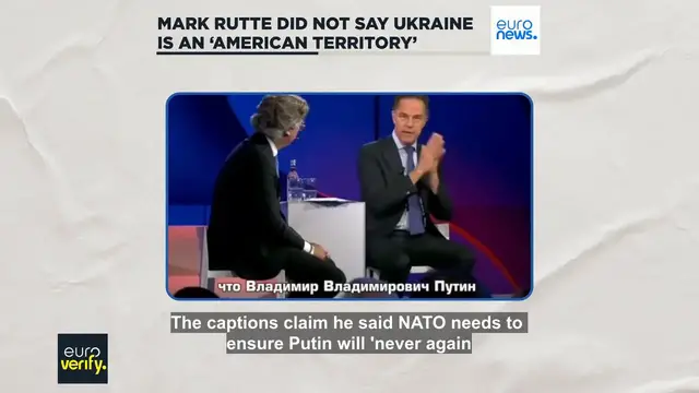 'Video thumbnail for No, NATO chief Mark Rutte didn’t say Ukraine is an ‘American territory’'