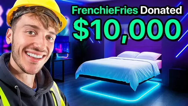 'Video thumbnail for frenchiefries: $10,000 dream room makeovers for twitch streamers!'