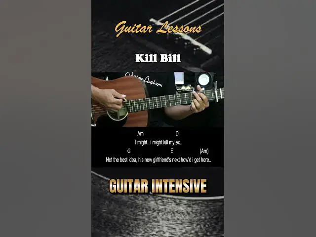 'Video thumbnail for Kill Bill - SZA | EASY Guitar Tutorial - Chords / Lyrics - Guitar Lessons'
