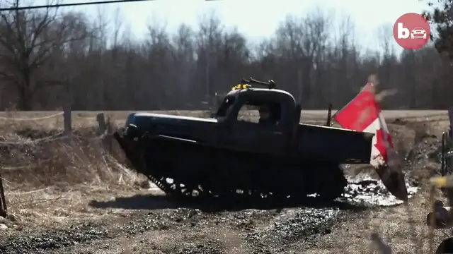 'Video thumbnail for Man Builds ‘Tankenstein’ From WW2 Tank'