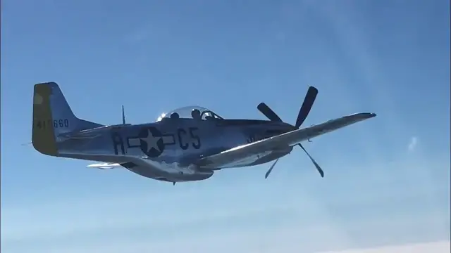 'Video thumbnail for P-51 Mustang Formation'