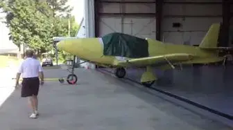 'Video thumbnail for The Dixie Wing's P-63 Kingcobra Being Towed Out of The Hangar'