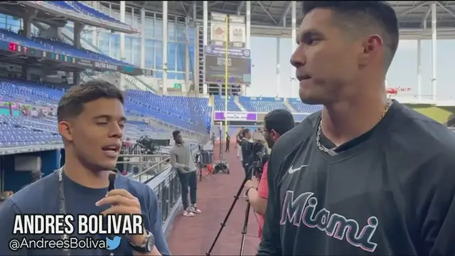 'Video thumbnail for Avisail Garcia habla de su cambio físico para esta temporada con los Marlins'