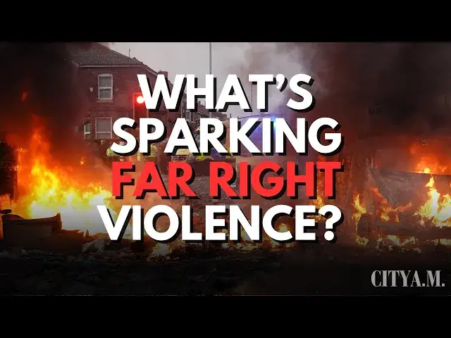 'Video thumbnail for UK riots: Downing Street to hold Cobra emergency meeting in response to far-right violence'