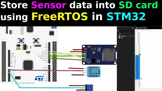 'Video thumbnail for Store data into SD CARD || FreeRTOS || STM32 || ADC || DHT'
