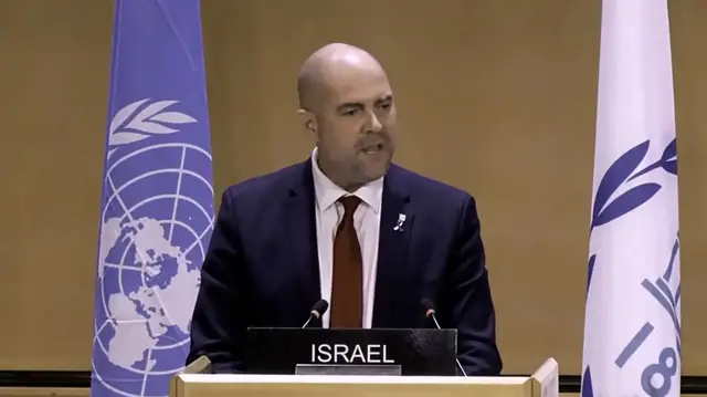 'Video thumbnail for Leader of Israeli Knesset taunts UK, France over Palestinian state'